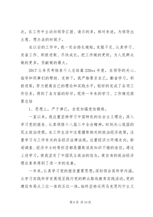 20XX年公务员考核表个人总结.docx