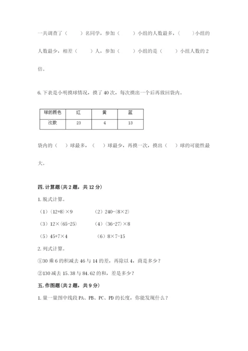 苏教版四年级上册数学期末测试卷精品【典型题】.docx