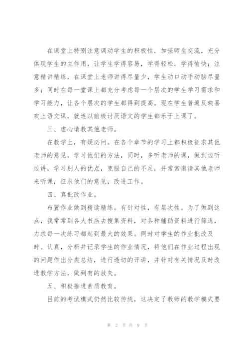 教师个人工作总结计划.docx