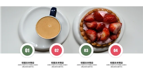 休闲生活下午茶点心甜点蛋糕PPT模板