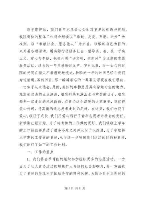 志愿服务协会工作计划.docx