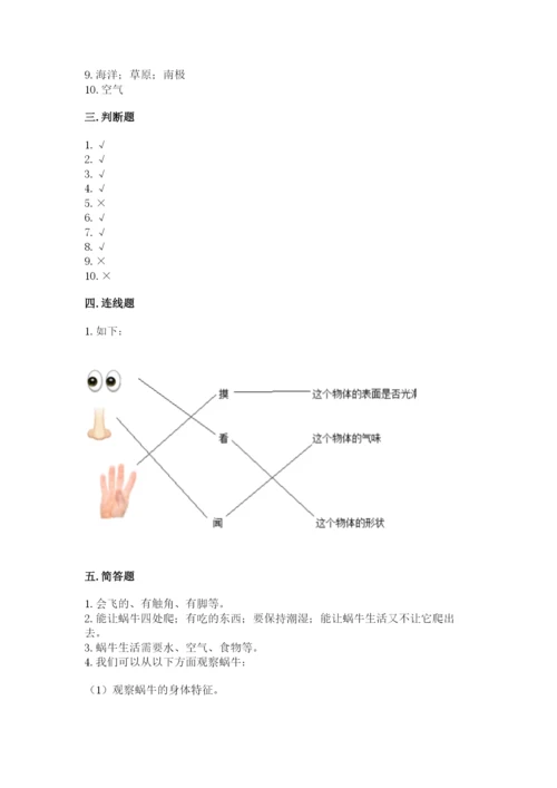 教科版一年级下册科学期末测试卷精品【基础题】.docx