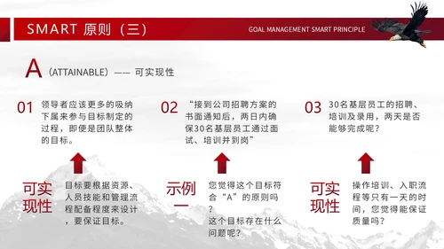 大气实用商务风目标计划管理SMART原则PPT模板