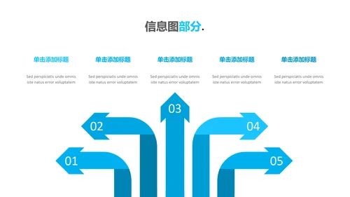 蓝色简洁创意设计公司简介商务PPT模板