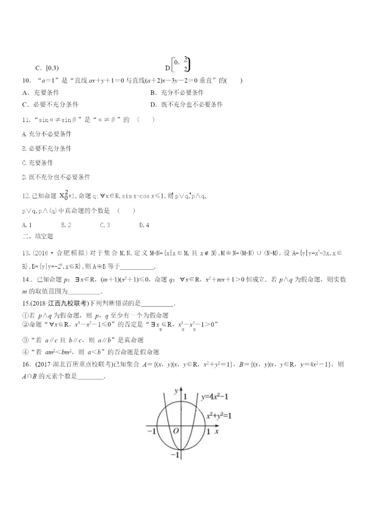 19届高三理科数学选择题特训.docx