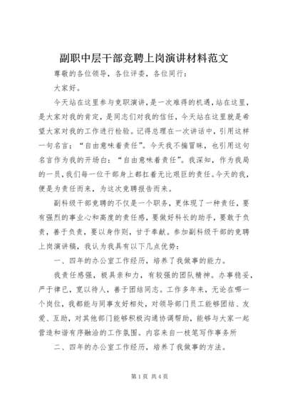 副职中层干部竞聘上岗演讲材料范文.docx