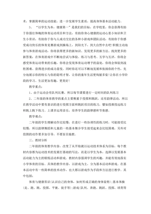 水平二体育老师全年教学工作计划3篇.docx
