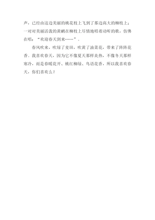 春天的风景作文300字.docx