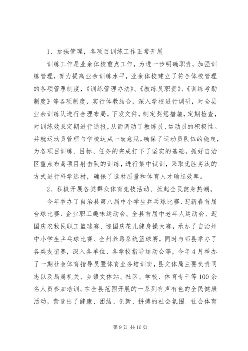 文体局工作总结及工作思路和计划工作思路.docx