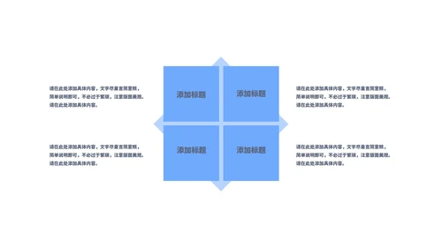 蓝色商务风总结汇报PPT模板