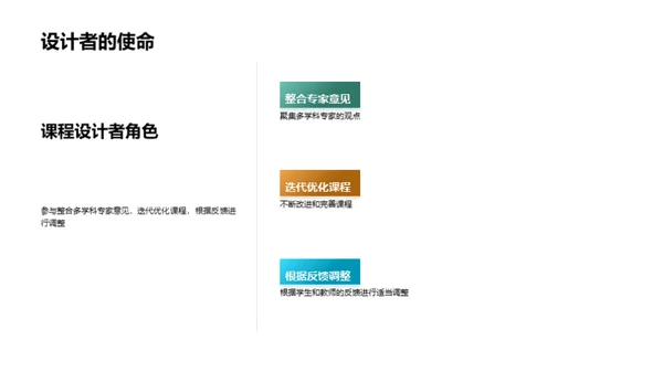 打造跨学科课程