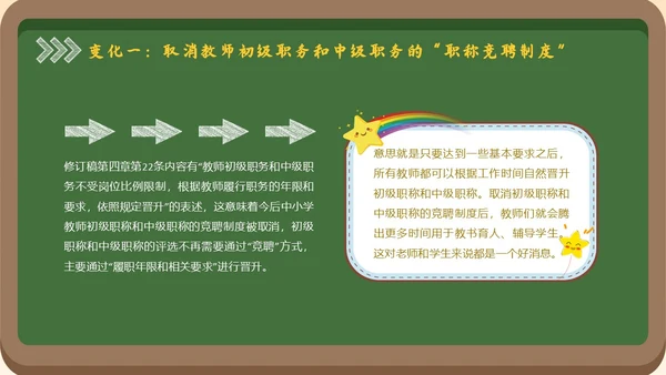 黑板风简约学习教师法教师PPT教师培训