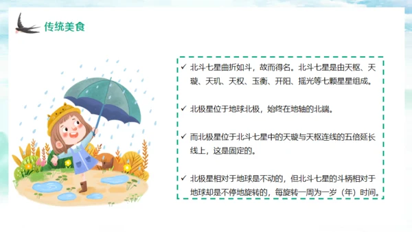春天燕子归来立春通用PPT模板