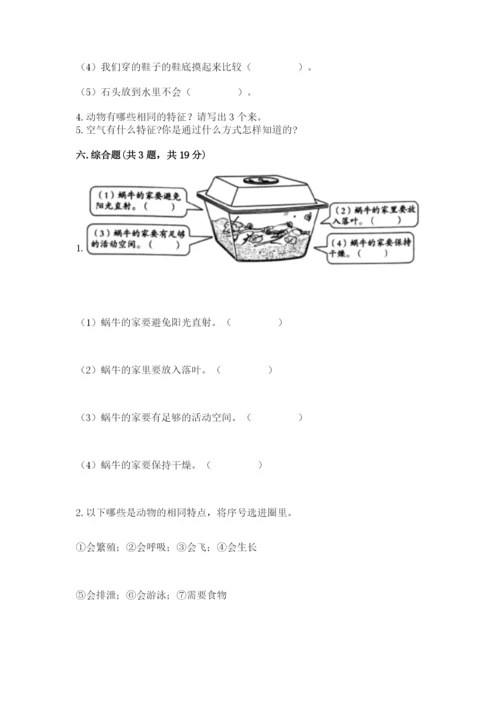 教科版一年级下册科学期末测试卷附完整答案【全优】.docx