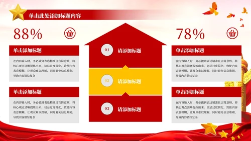 红色党政风一五计划和国家的发展PPT模板