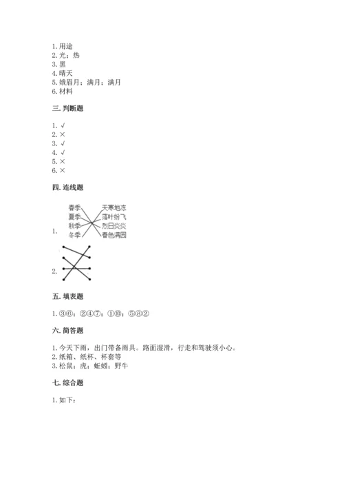 教科版二年级上册科学期末测试卷【名校卷】.docx
