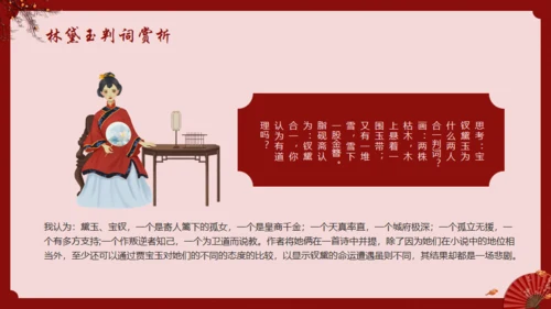 《红楼梦》林黛玉人物特点介绍通用PPT模板