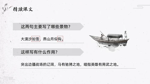 简约水墨部编版六年级语文下册课件马诗PPT模板宣传PPT动