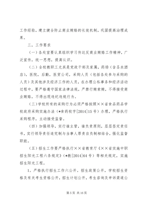 学校反商业贿赂自查报告.docx