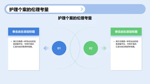 护理个案实践案例展示PPT模板