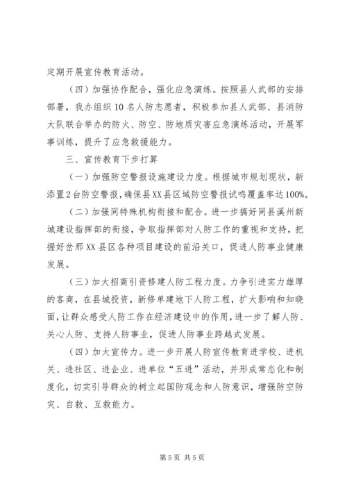 人防宣传教育年终工作总结.docx