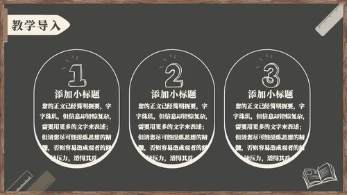 黑板风教学通用PPT模板