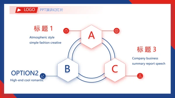 蓝色欧美风商业计划书创业融资PPT动态模板