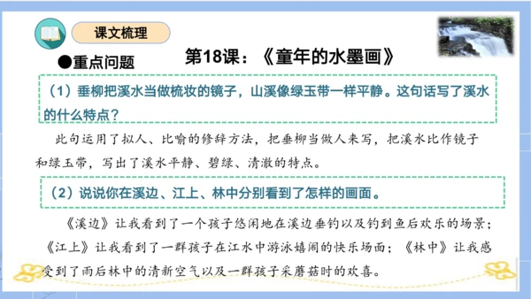 统编版三年级语文下册同步高效课堂系列第六单元（复习课件）