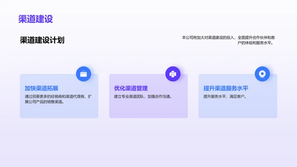 紫色渐变插画优势互补共创辉煌PPT模板