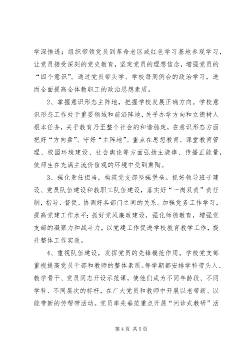 中心小学党支部抓基层党建工作述职报告.docx