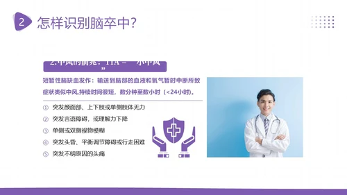 2023年脑卒中预防急救中风预防急救医疗培训PPT课件