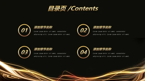 黑金高端商业计划书模板