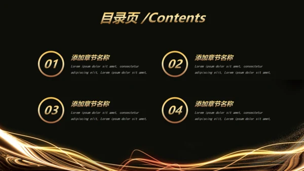 黑金高端商业计划书模板