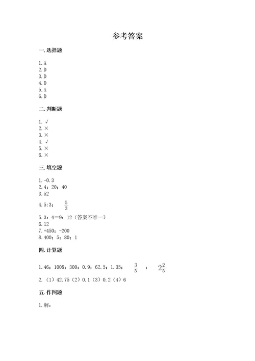 肥东县六年级下册数学期末测试卷及1套完整答案