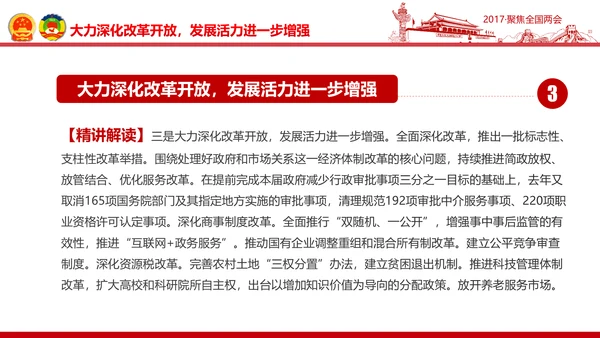 党政大气关注民生聚焦两会党课培训PPT