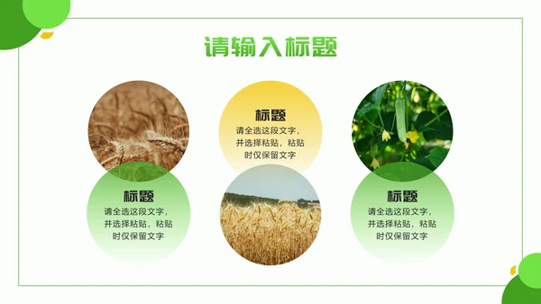 黄绿色几何实景乡村振兴新篇章PPT模板
