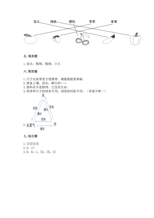 教科版一年级上册科学期末测试卷【各地真题】.docx