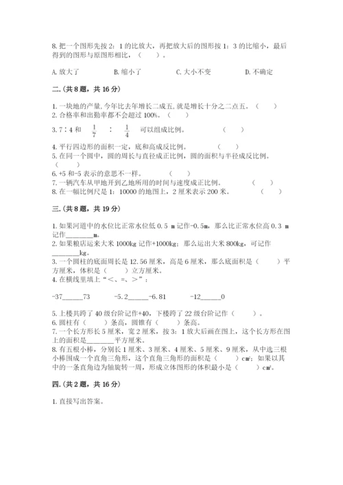 苏教版六年级数学小升初试卷及答案【各地真题】.docx