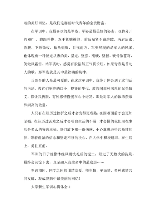荐大学新生军训心得体会.docx