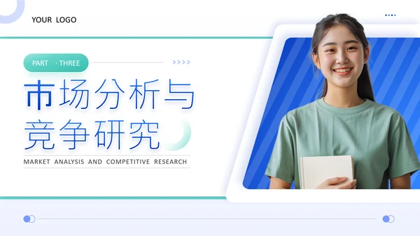 蓝色商务风互联网比赛创业计划书PPT
