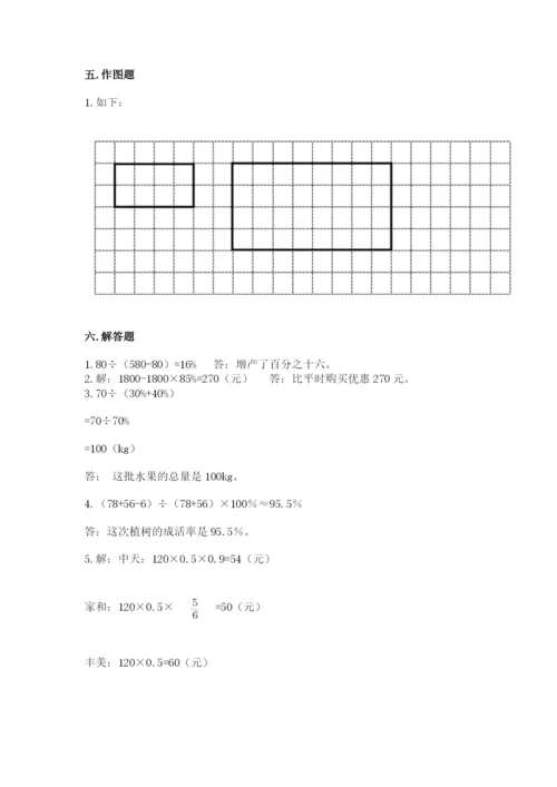 北京版六年级下册数学期末测试卷带答案（综合卷）.docx