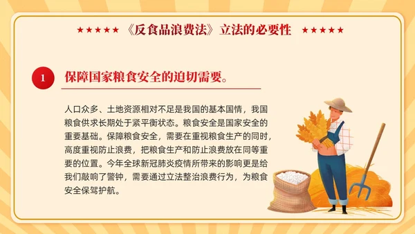 中华人民共和国反食品浪费法学习课件PPT党建