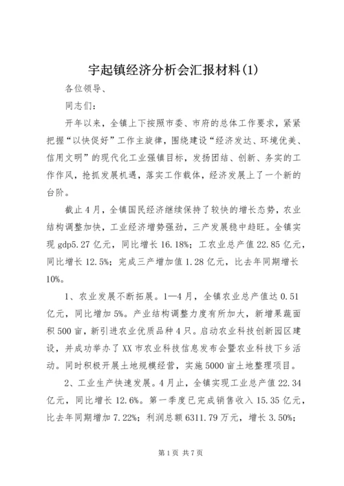 宇起镇经济分析会汇报材料(1).docx