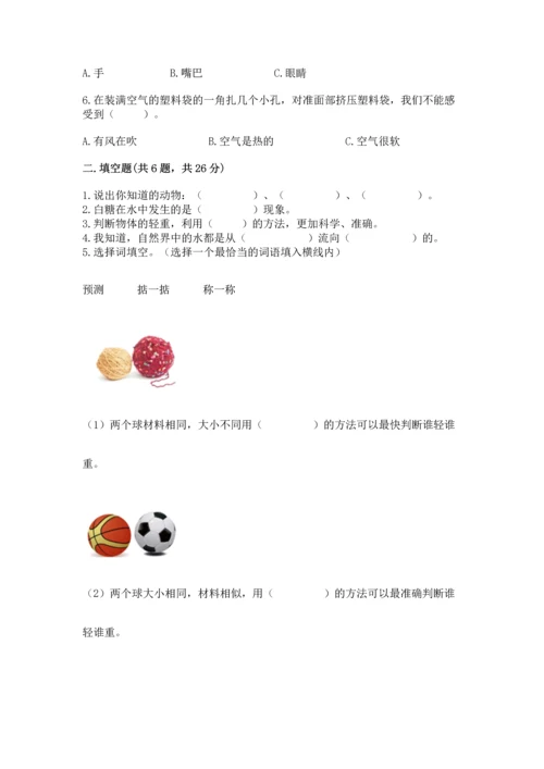 教科版一年级下册科学期末测试卷精品【必刷】.docx