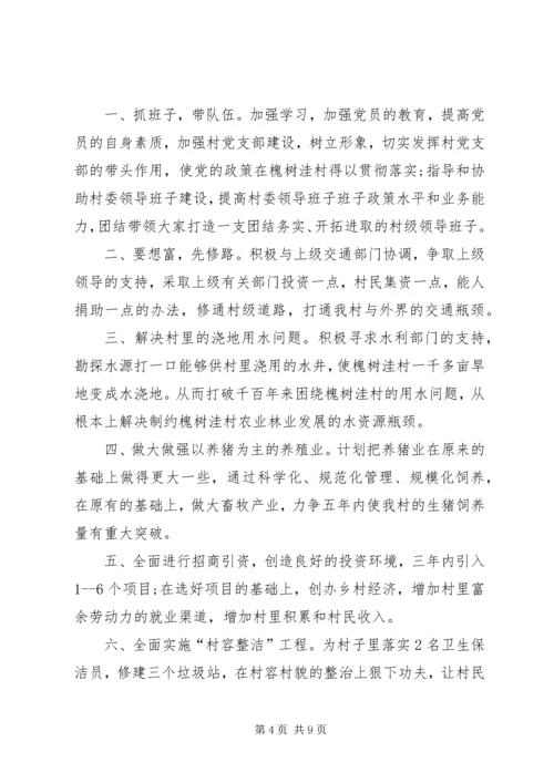 村支书工作计划汇报.docx