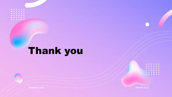 紫粉色渐变简约通用职场办公PPT主题