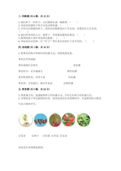 科学四年级下册第一单元《植物的生长变化》测试卷精品（易错题）.docx