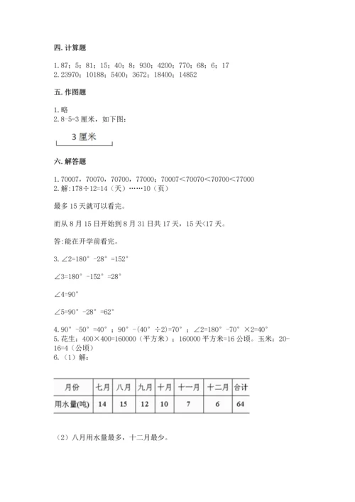 人教版四年级上册数学 期末测试卷附答案ab卷.docx