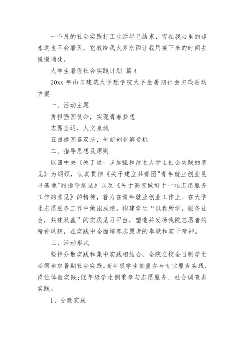 大学生暑假社会实践计划.docx