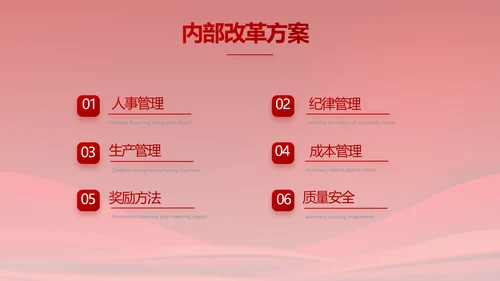 红色大气党建政府党支部工作总结PPT